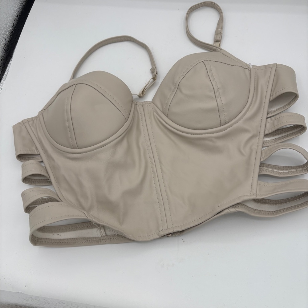 Haute Monde Cream Bustier Size Large